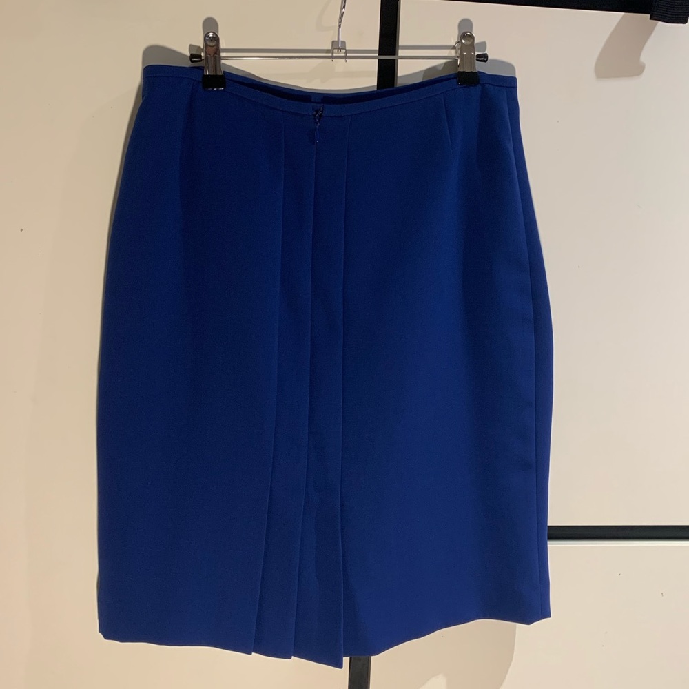 Tahari Arthur S. Levine blue pencil skirt